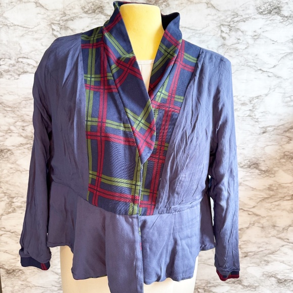 Modcloth X Collectif Plaid-Minded Peplum Skirted Blazer - Picture 7 of 11